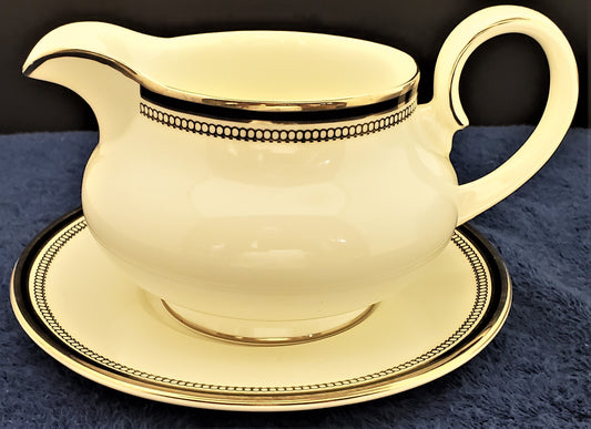 Royal Doulton Sarabande Gravy Boat & Underplate