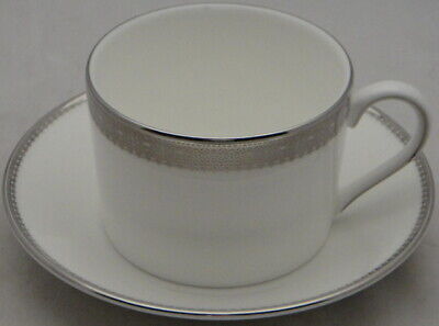 Set of 4 Vera Wang Vera Lace-Platinum Flat Cup & Saucer Sets – ClassicReplacemen