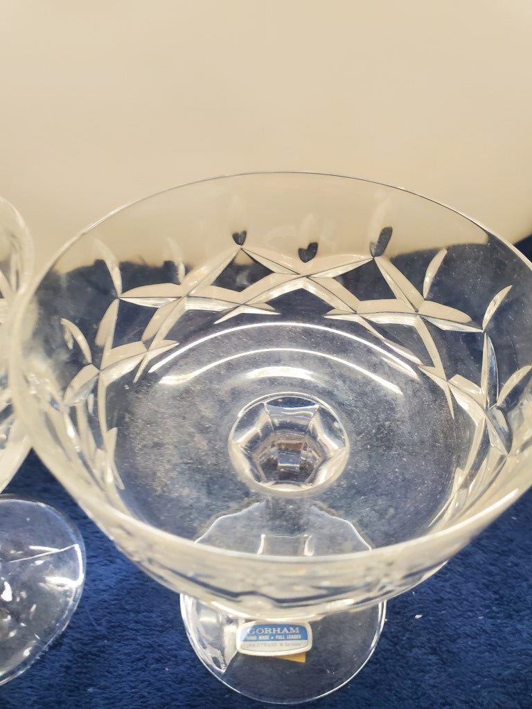 Set of 2 Gorham King Edward Champagne/Tall Sherbets LK