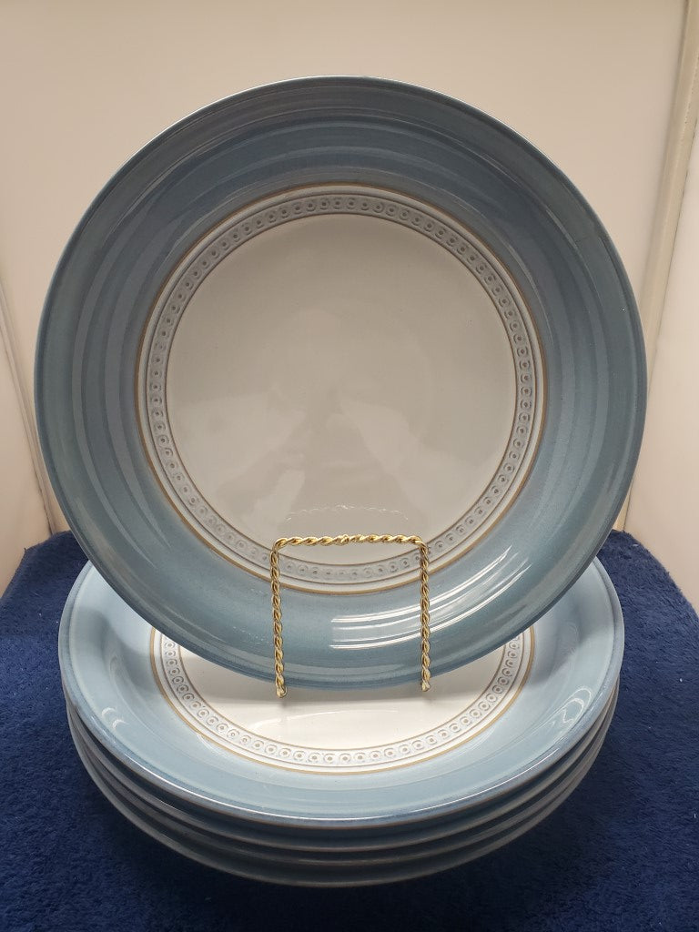 Set of 5 Denby Castile Dinner Plates