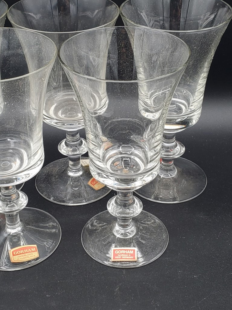 Set of 5 Gorham Elegence Water Goblets LK