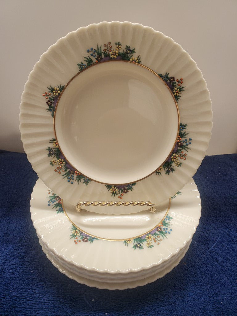 Set of 4 Lenox Rutledge Dinner Plates LK