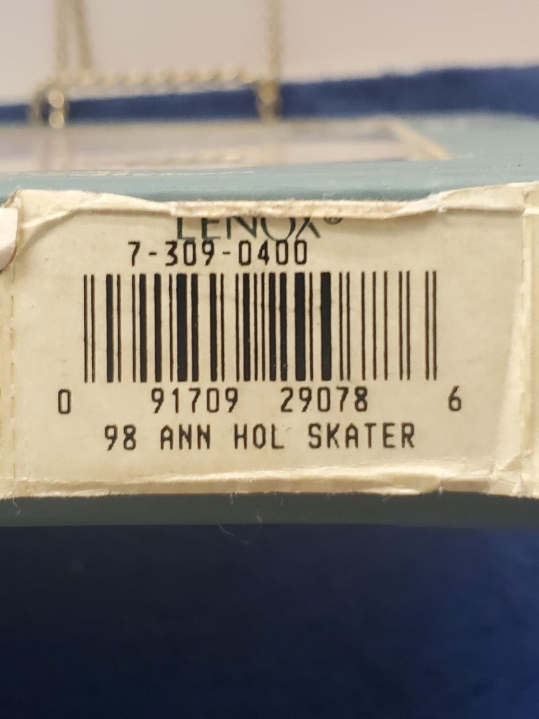 Lenox Annual Limited Addition Holiday Skater Plate 1998 LK