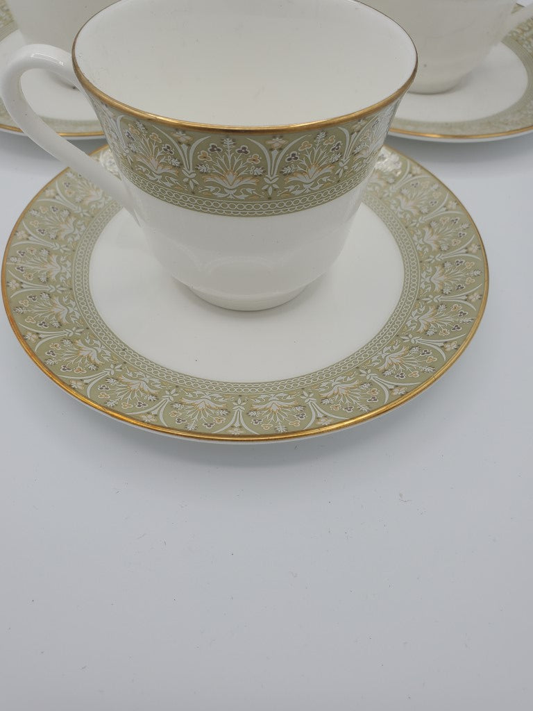 Set of 3 Royal Doulton Sonnet Cup & Saucer Sets LK