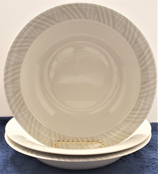Set of 3 Arabia (Finland) Arctica Rim Soup Bowls LK
