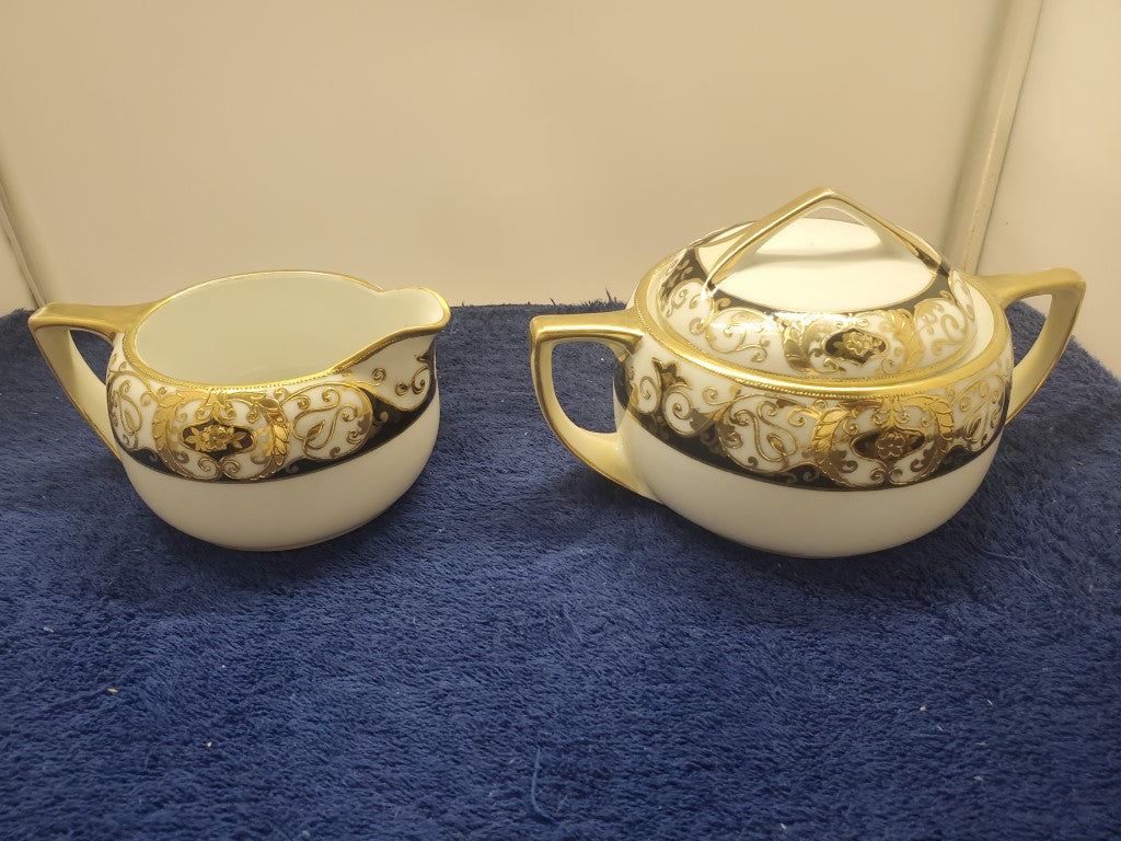 Noritake 20056 Creamer & Sugar Bowl with Lid LK