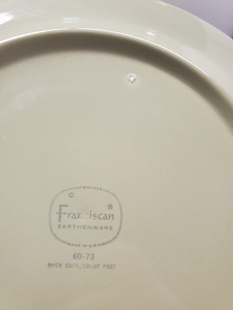 Franciscan Pebble Beach Round Serving Bowl LK