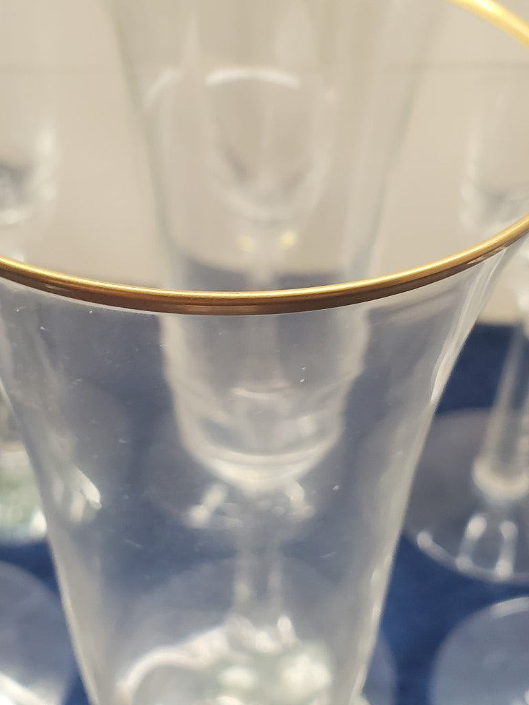 Set of 6 Lenox Hayworth Champagne Flutes LK