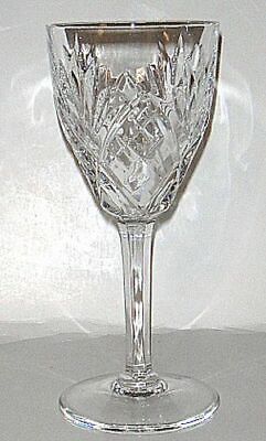 Set of 4 St Louis Chantilly Burgundy Wine Glasses