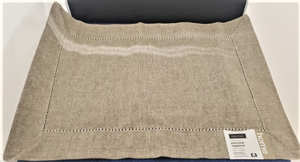 Set of 6 Harman Vienna Linen Beige Placemats