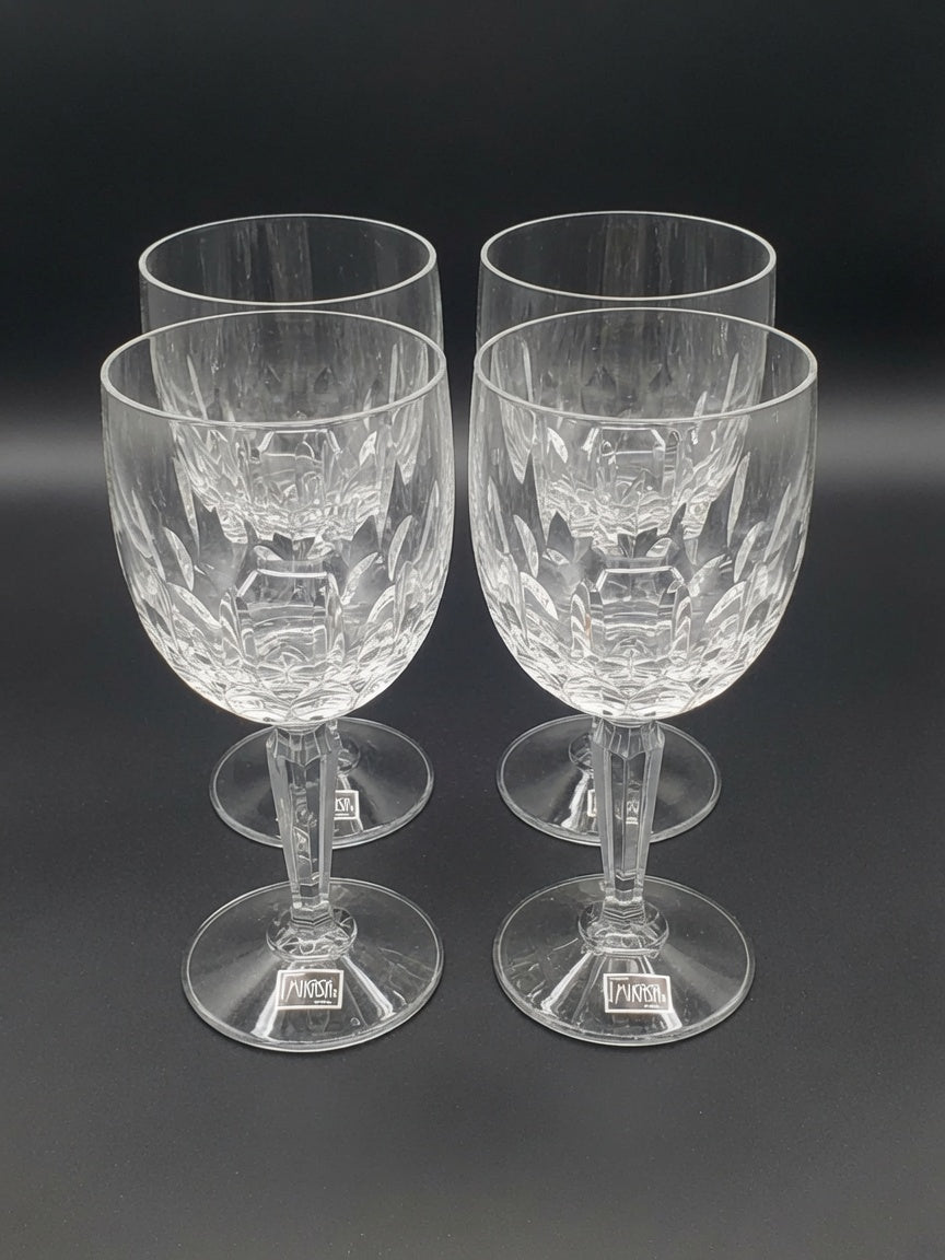 Set of 4 Mikasa Sonnet Wine Glasses LK