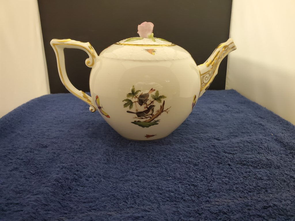 Herend Rothschild Bird (RO) Teapot (602)