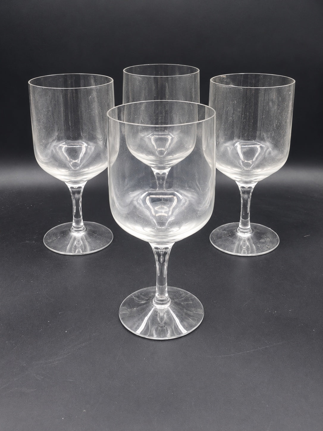 Set of 4 Orrefors Rhapsody Clear Tall Water Goblets LK