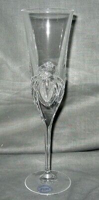 Varga Art Crystal Etched Crown Champagne Flute