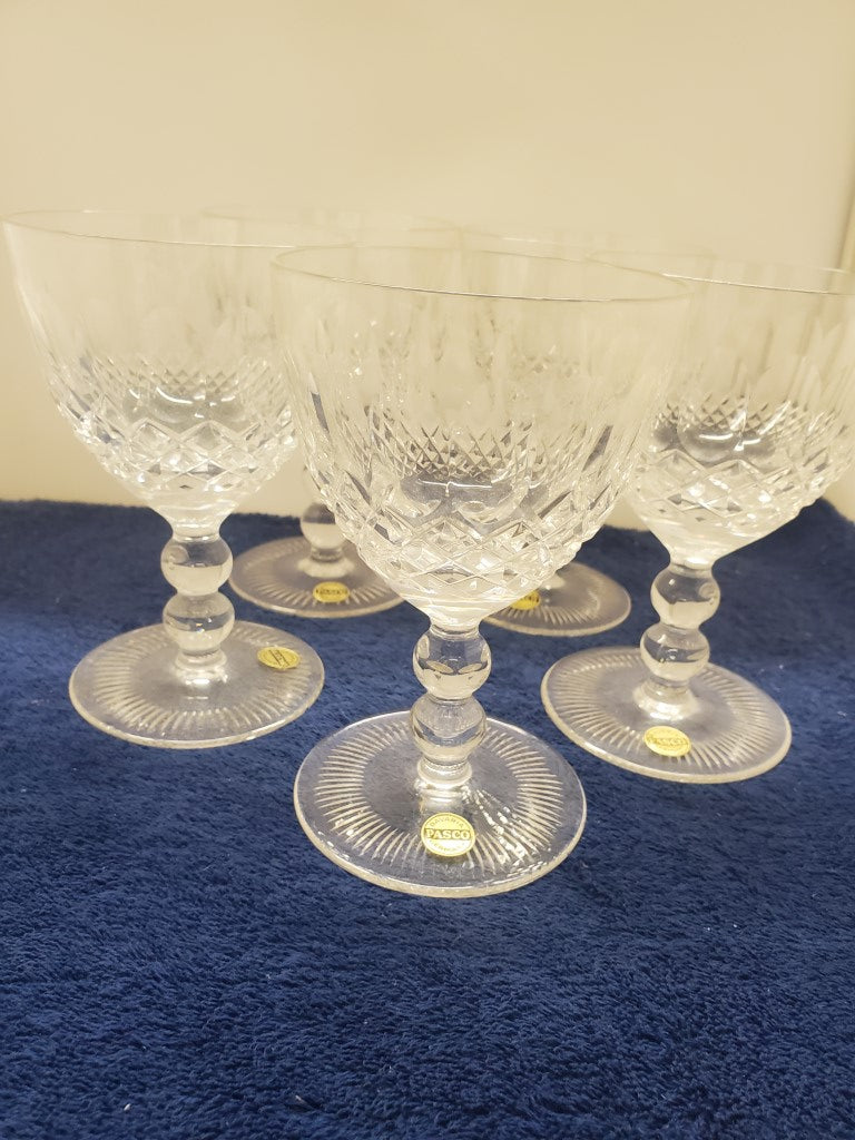 Set of 5 Pasco Elmwood Water Goblets LK