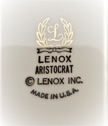 Set of 6 Lenox Aristocrat Saucers