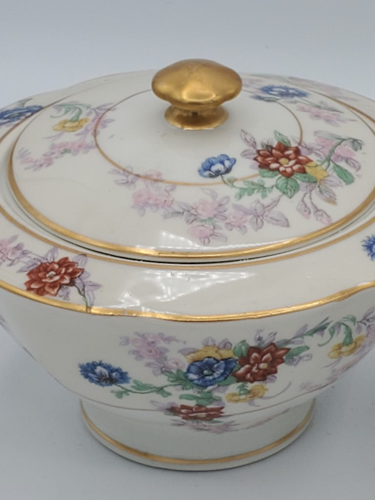 Haviland Orleans (Floral) Creamer & Sugar Bowl with Lid LK
