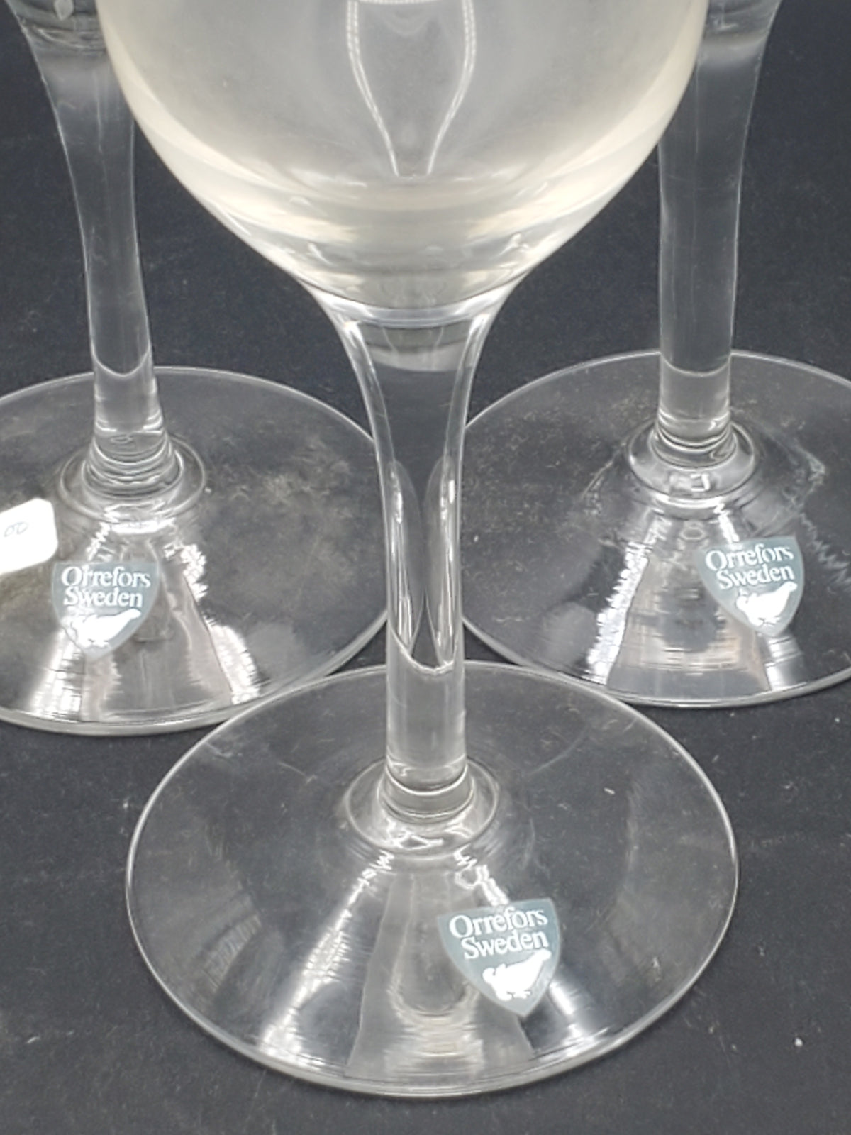 Set of 3 Orrefors Solitude Champagne Flutes LK