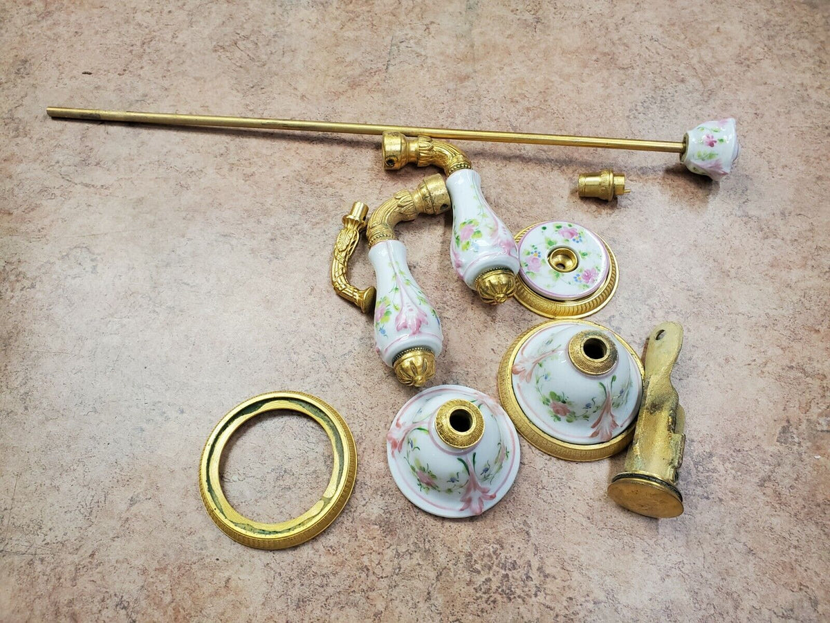 Unique Sherle Wagner Floral Roses Sink with Parts