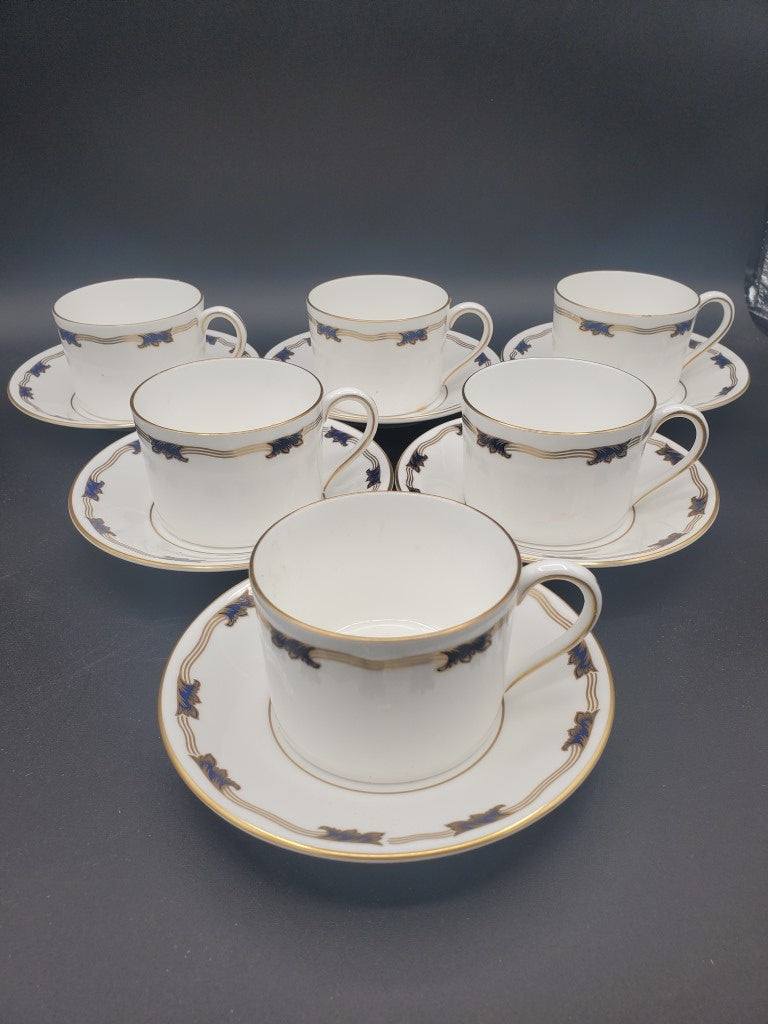 Set of 6 Coalport St. Malo Cup & Saucer Sets LK