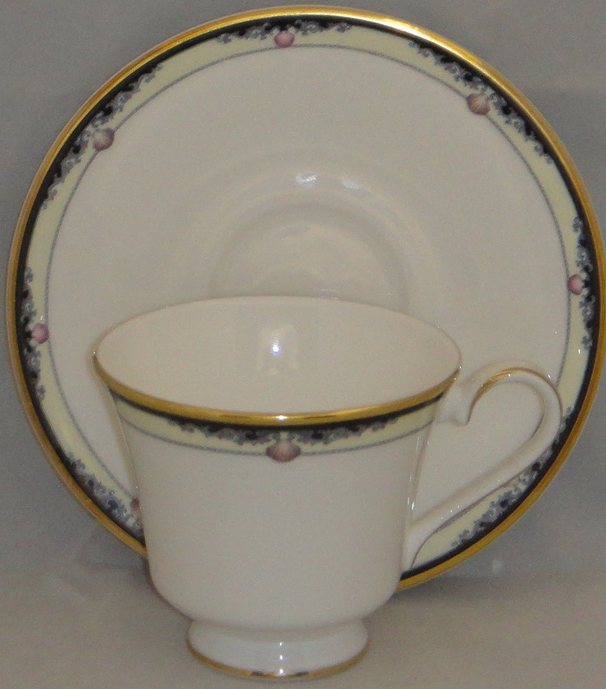 Set of 2 Royal Doulton Rhodes Footed Cup & Saucer Sets