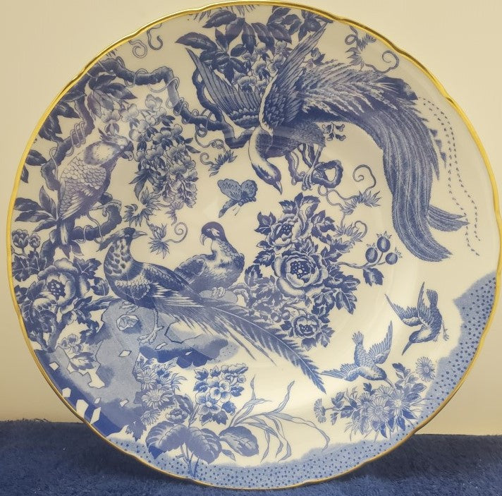Royal Crown Derby Blue Aves Dinner Plate LK –