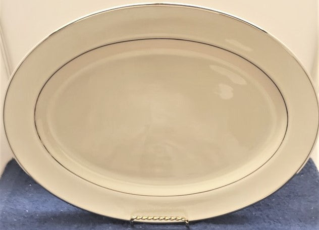 13" Lenox Montclair Oval Serving Platter LK