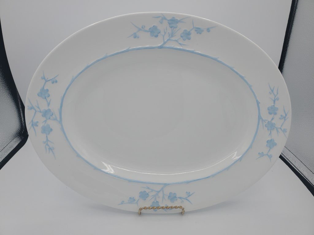 Spode Geisha Light Blue (No Gold) 15" Oval Serving Platter LK