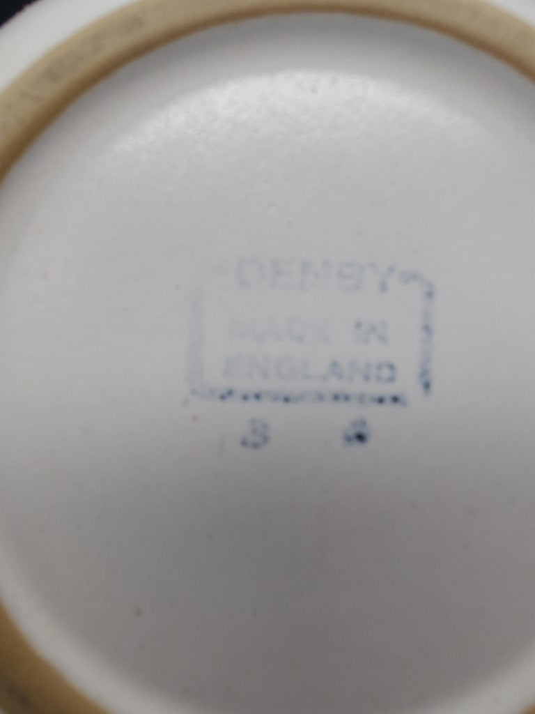 Set of 8 Denby Potpourii Honey (Floral) Coupe Soup Bowls LK