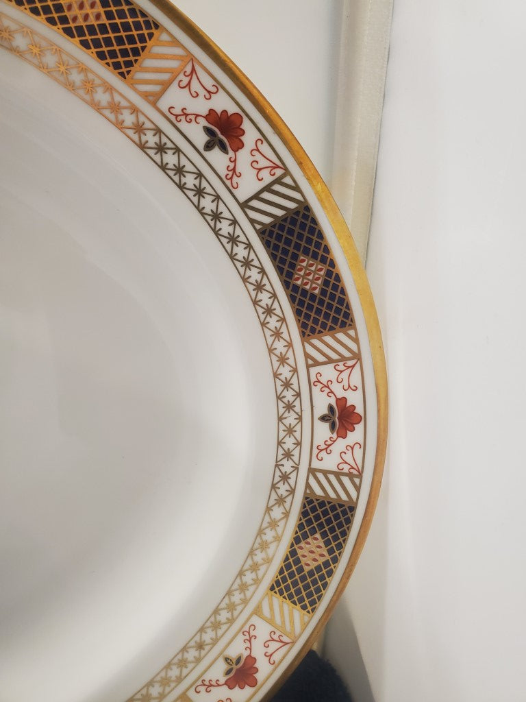 Royal Crown Derby Derby Border 16" Oval Serving Platter LK