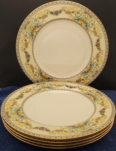 Set of 5 Lenox Renaissance Dinner Plates LK