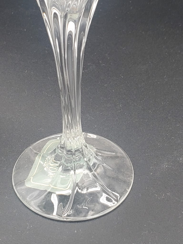 Set of 2 Lenox Crystal Debut Gold Champagne Flutes LK