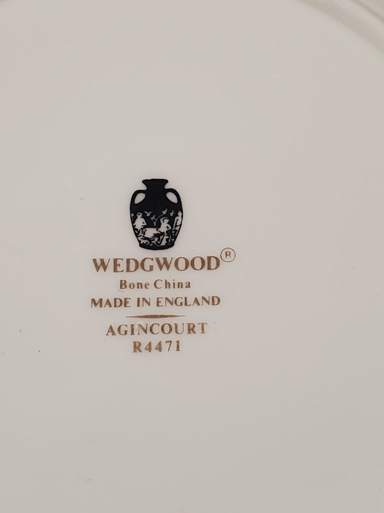 Set of 4 Wedgwood Agincourt Green Bread & Butter Plates LK