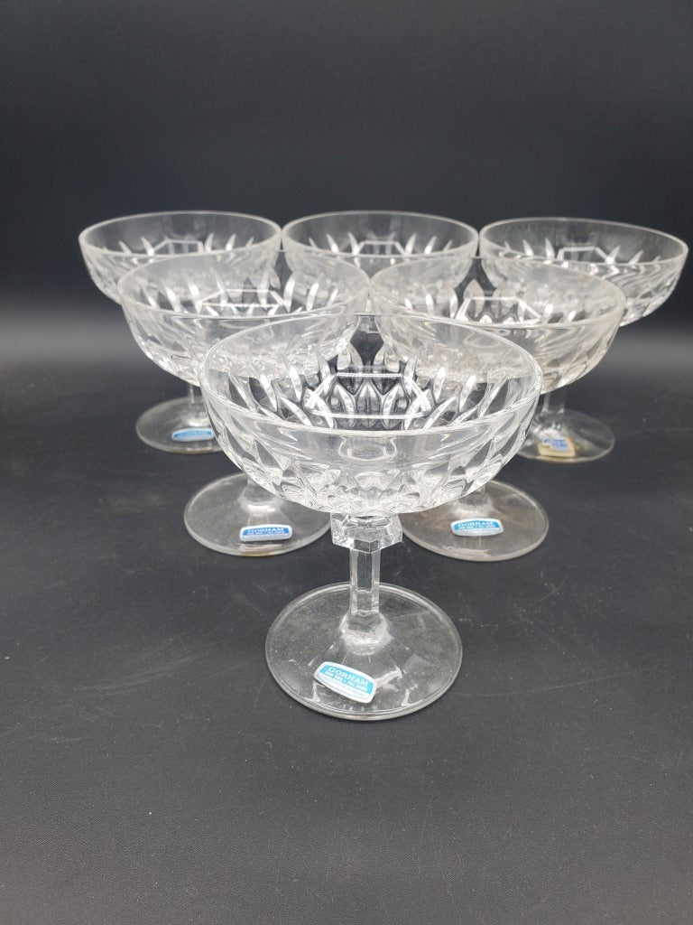 Set of 6 Gorham Aspen Champagne/Tall Sherbets LK