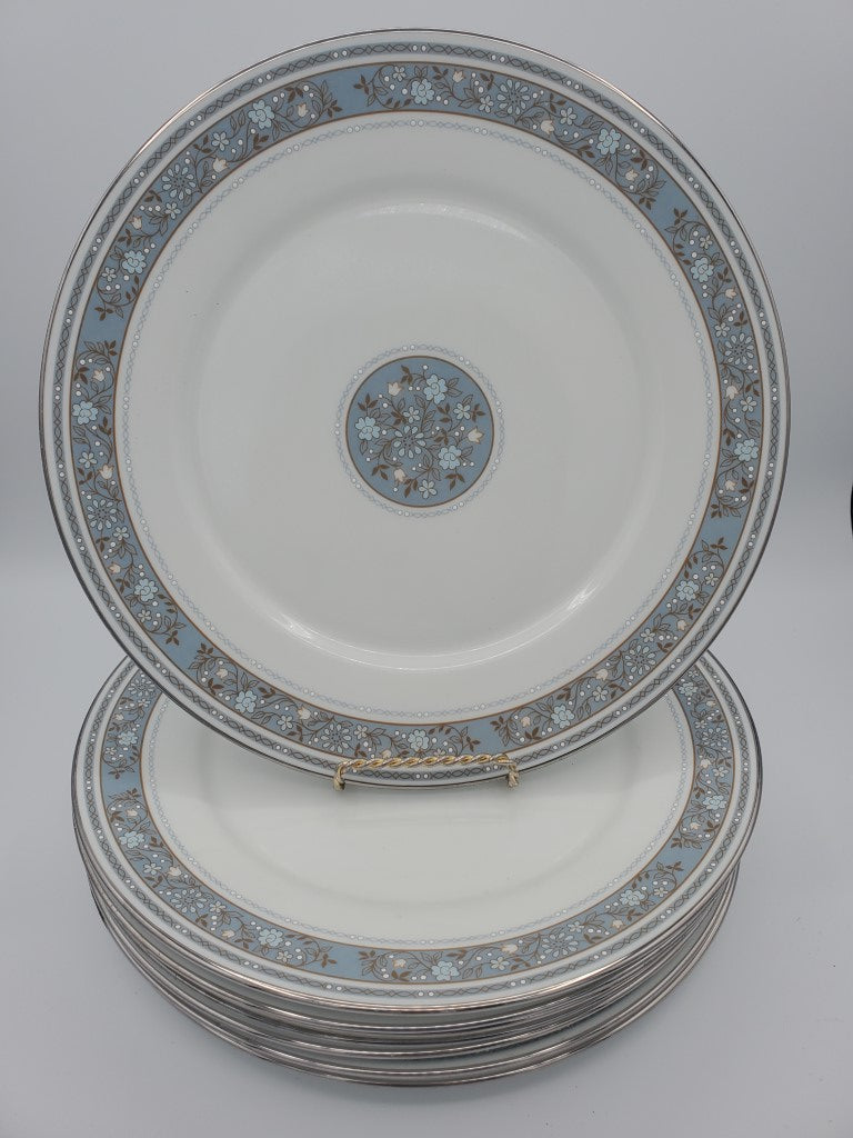 Set of 8 Oxford Rendezvous Dinner Plates LK
