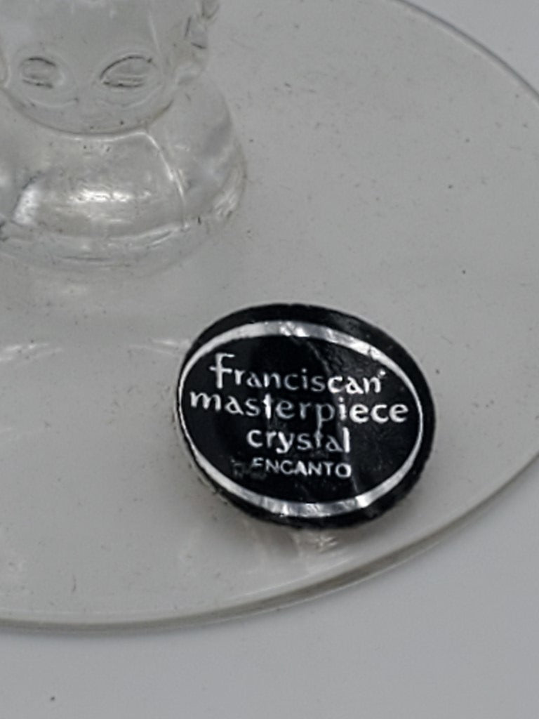 Set of 4 Tiffin-Franciscan Encanto (No Trim, Optic) Champagne/Tall Sherbets LK