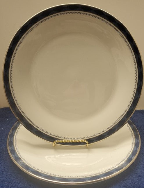 Set of 2 Royal Doulton Eton Dinner Plates LK