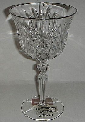 Set of 2 Gorham Rosewood Platinum Water Goblets