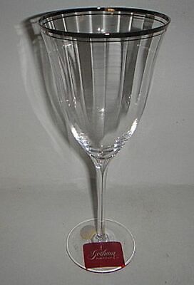 Set of 2 Gorham Laurin Platinum Tall Wine Goblets