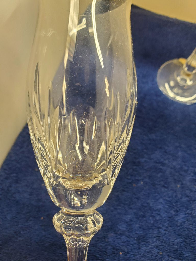 Set of 3 Mikasa Chambray Champagne Flutes LK