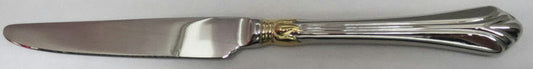 Set of 5 Mikasa Silver Lyons (Stainless,gold Accent) New French Hollow Knives