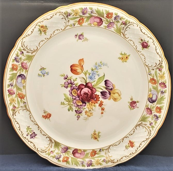 Schumann - Bavaria Empress Dresden Flowers 12" Round Platter – ClassicReplacemen