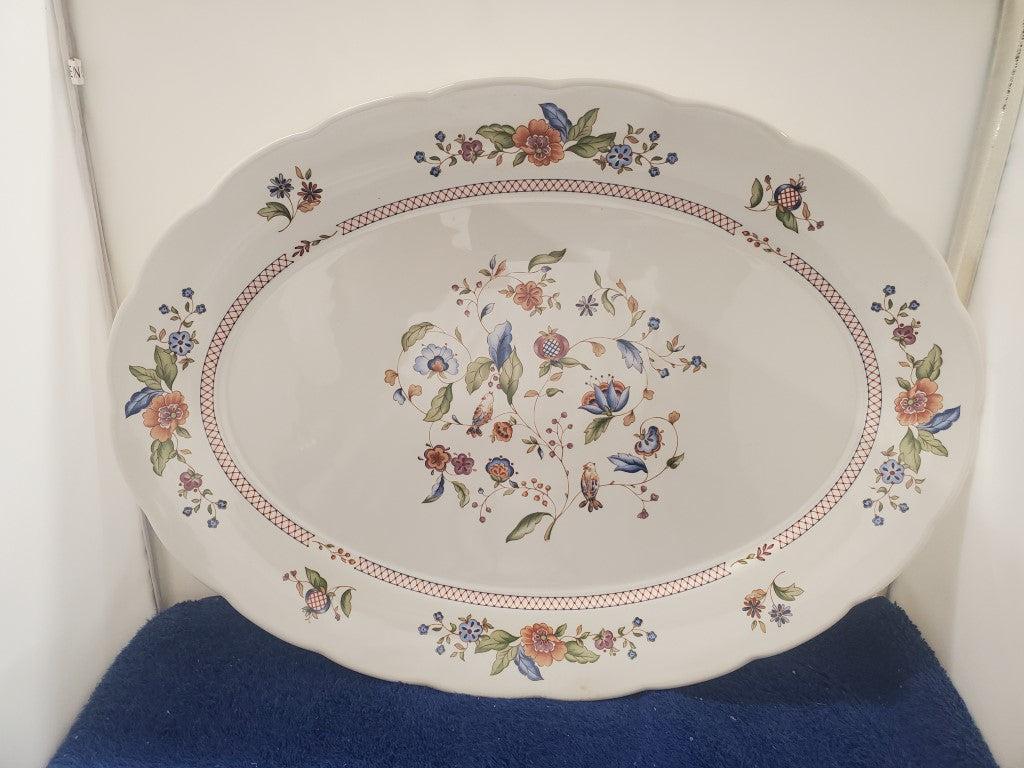 Lenox Wind Chimes Oval Serving Platter LK