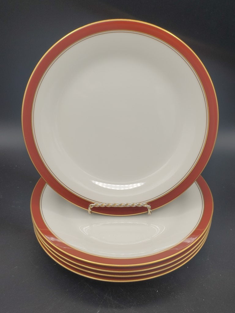 Set of 8 Noritake Ivory & Sienna Bread & Butter Plates LK