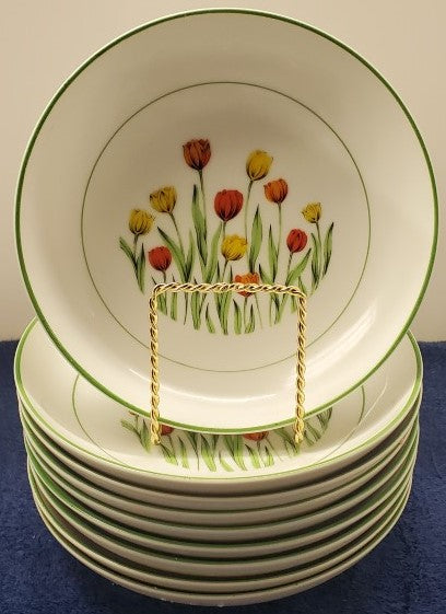Set of 9 Jardin Lorelei Coupe Soup Bowls LK