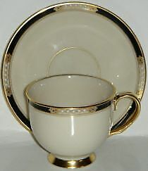 Set of 4 Lenox Hancock Footed Cup & Saucer Sets