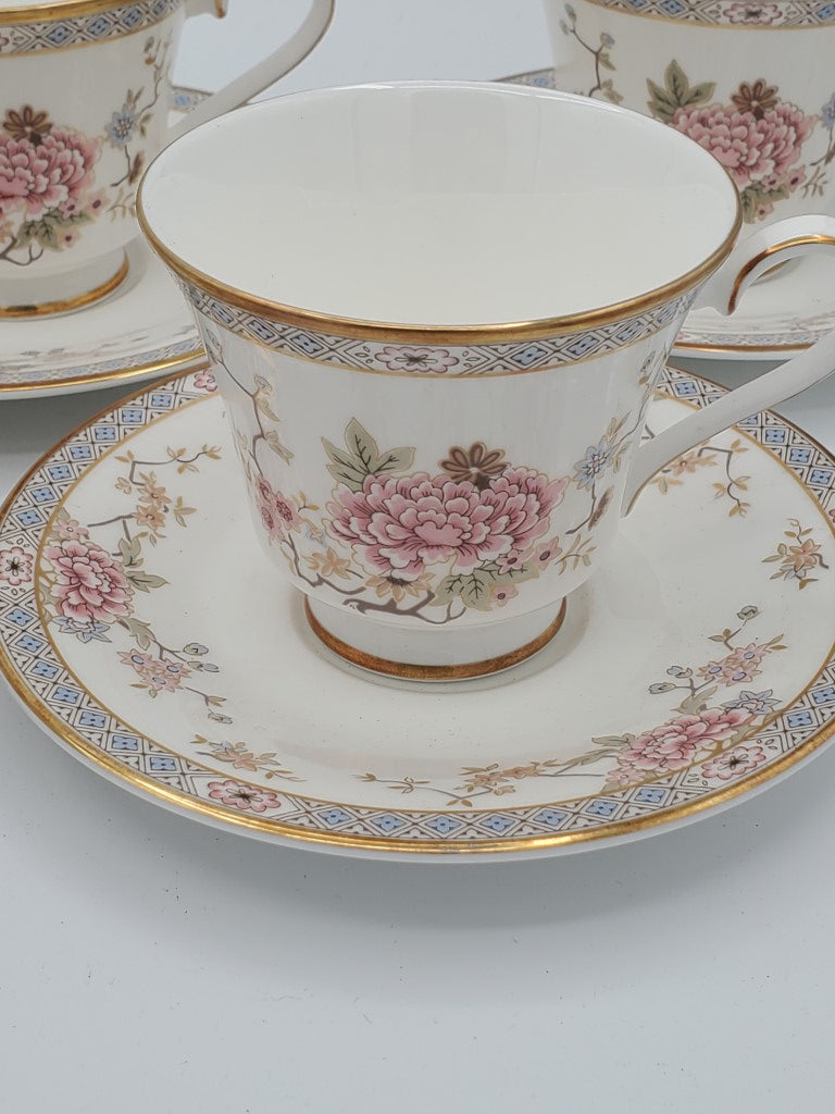 Set of 5 Royal Doulton Canton Cup & Saucer Sets LK