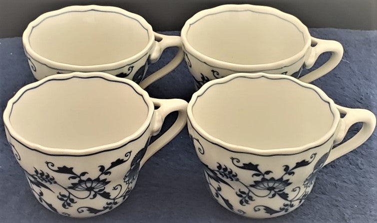 Set of 4 Blue Danube (Japan) Blue Danube Cups