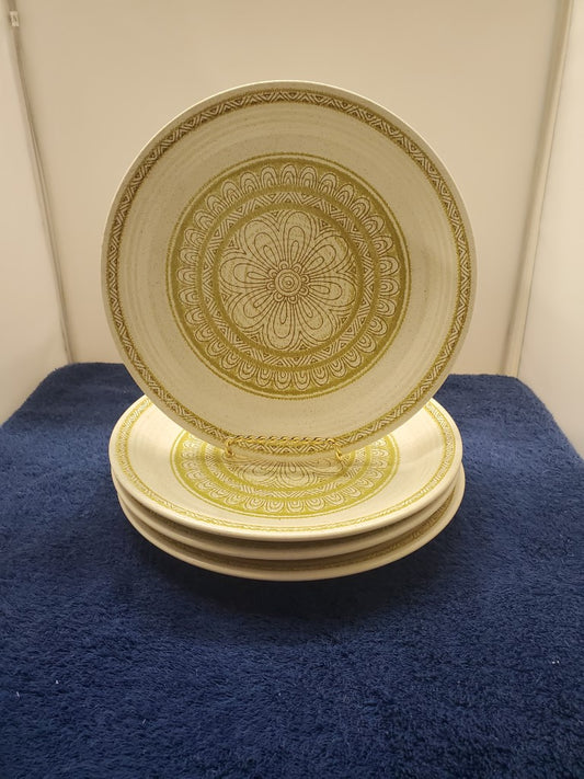 Set of 4 Franciscan Hacienda Gold (USA) Luncheon Plate?s LK