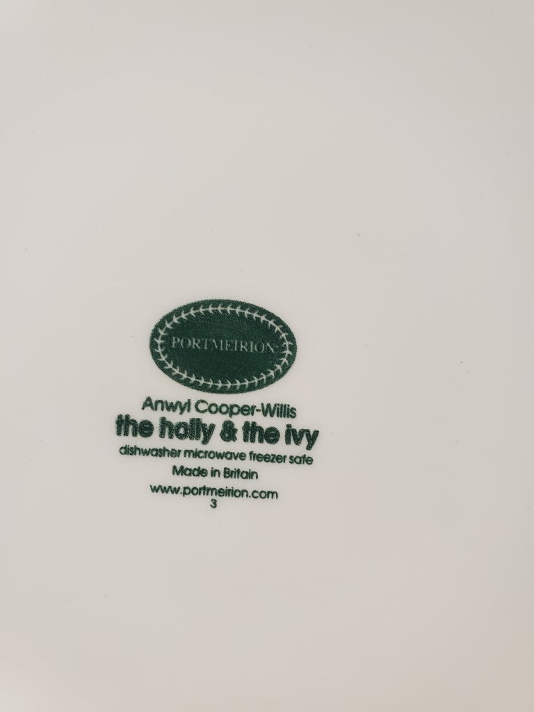 Set of 5 Portmeirion The Holly & The Ivy Dinner Plates